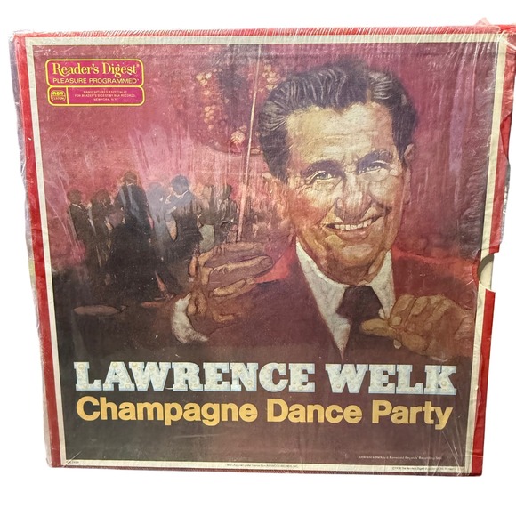 Lawrence Welk Champagne Dance Party Reader's Digest 8 LP‎ Vinyl Box Set - Picture 1 of 4